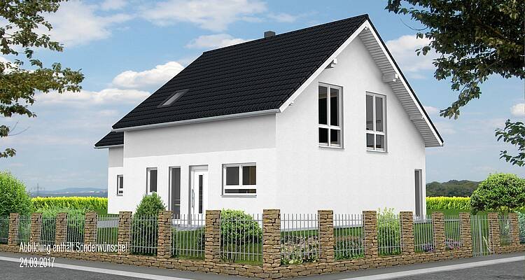 Planungsansicht Doppelhaushälfte Kern-Haus in Lindenthal