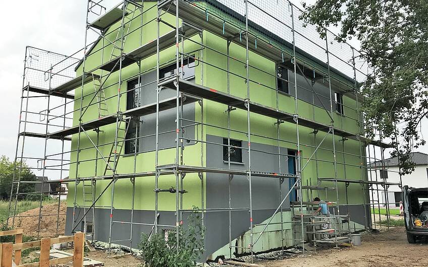 Hausfassade eines Kern-Hauses in Magdeburg - individuell bauen