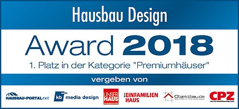 Urkunde Hausbau Design Award 2018