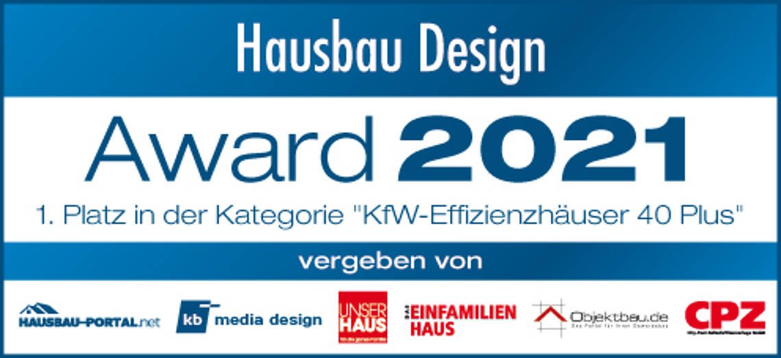 Logo Hausbau Design Award 2021 - Effizienzhäuser 40 Plus
