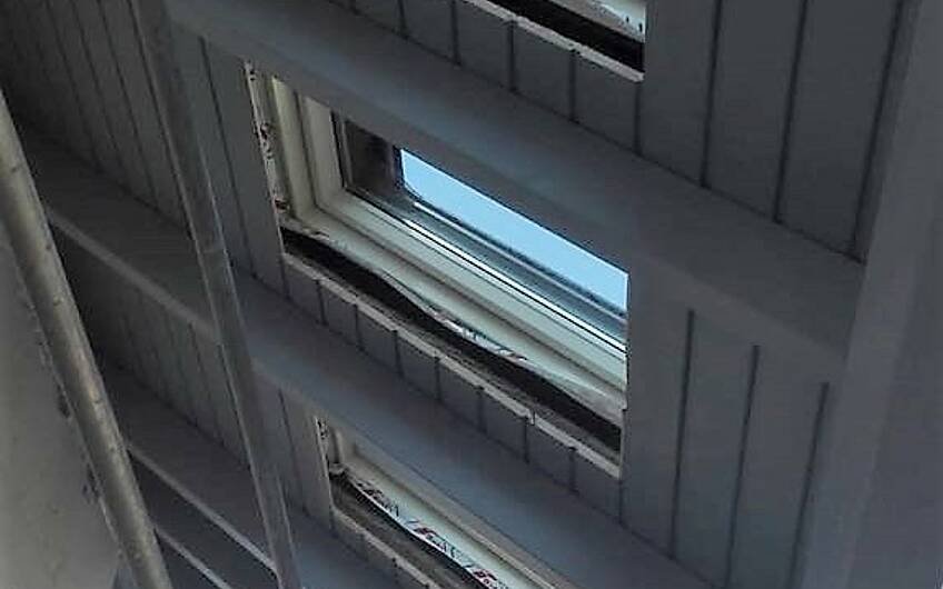 Blick auf Dachfenster im Kern-Haus Aura in Magdeburg