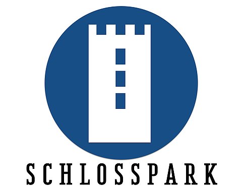 Logo eines der Quartiere im Rheinquartier: Schlosspark