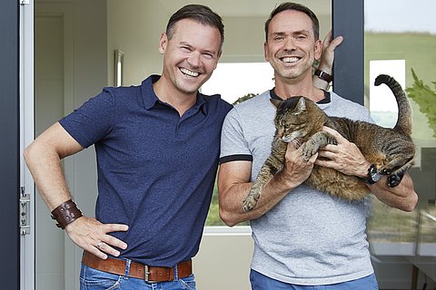 Bauherren Volker Brandt und Hardy Jaeschke