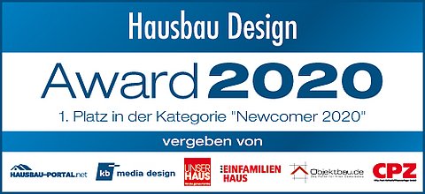 Hausbau Design Award 2020: Erster Platz Newcomer Stadtvilla Certo Kern-Haus