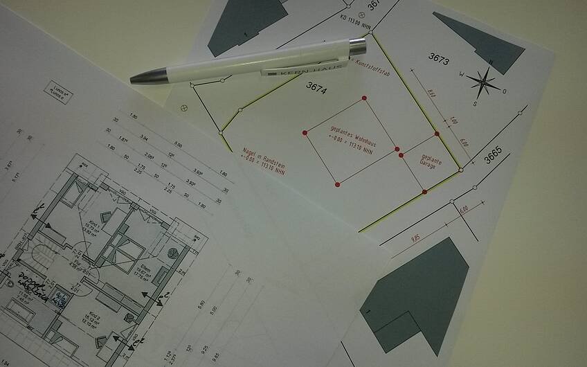 Dokumente aus der Planungsphase für das individuell geplante Einfamilienhaus Komfort von Kern-Haus in Neupotz