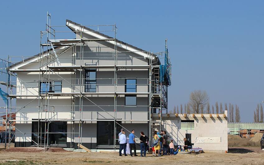 Haus mit Pultdach bauen - ein Kern-Haus in Magdeburg
