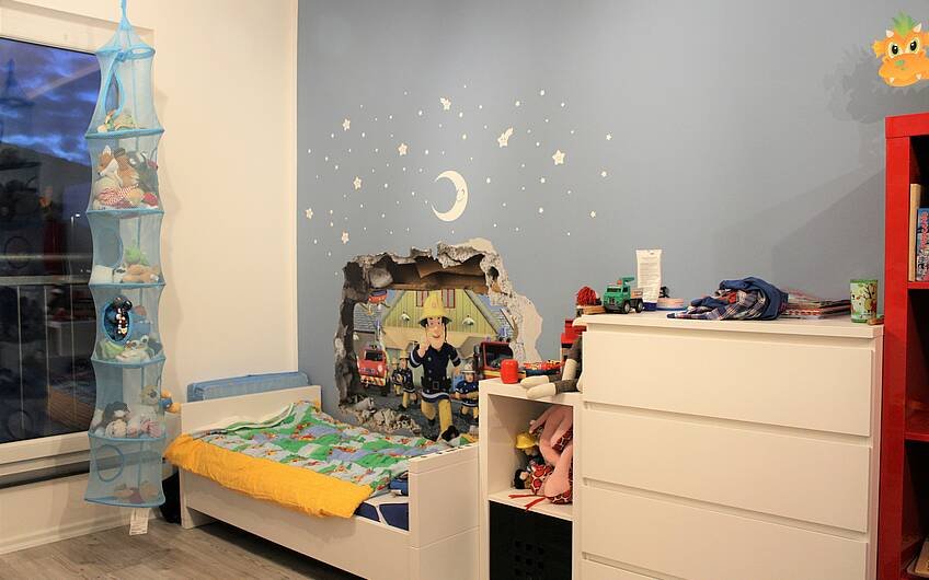 Kinderzimmer in einem individuell geplanten Bauhaus in Magdeburg