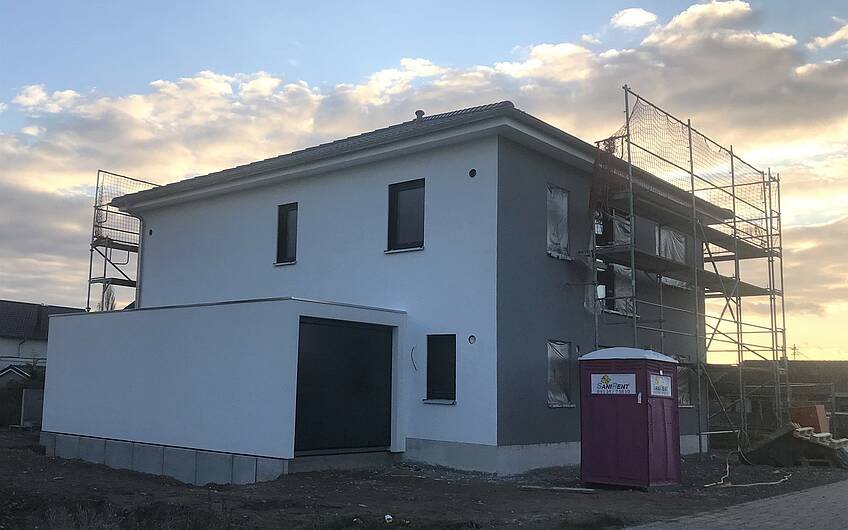 Garage des frei geplanten Familienhauses von Kern-Haus in Böhl-Iggelheim