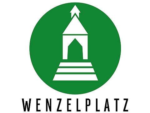Logo eines der Quartiere im Rheinquartier: Wenzelplatz