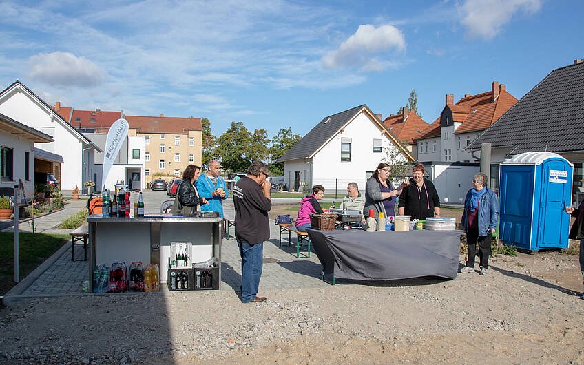 Kern-Haus Rohbaufest mit Catering in  Wohn-Siedlung 