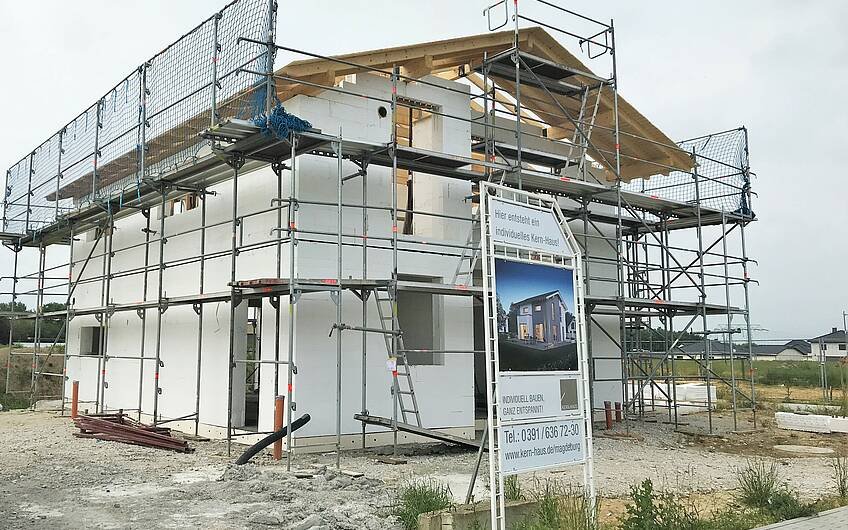 Kern-Haus-Rohbau Vero mit Dachstuhl in Kitzscher