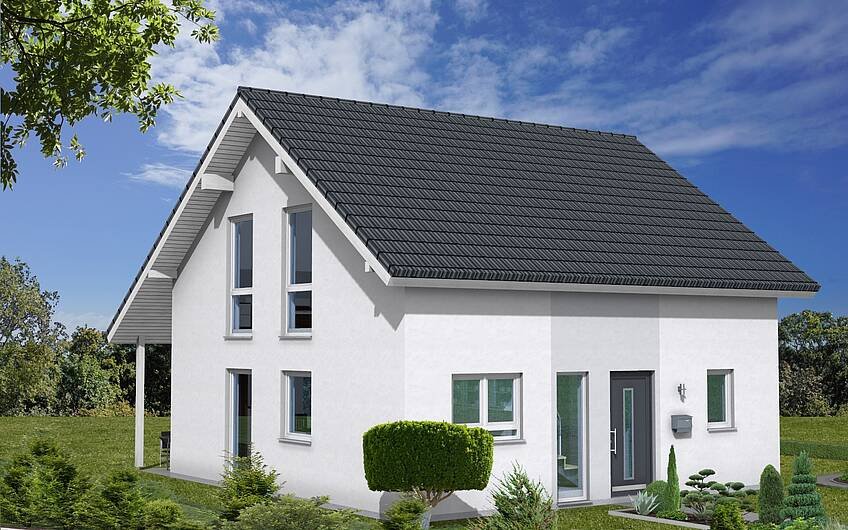 Ansicht des individuell geplanten Family Hauses