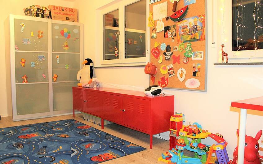 Kinderzimmer im individuell geplanten Bauhaus in Magdeburg