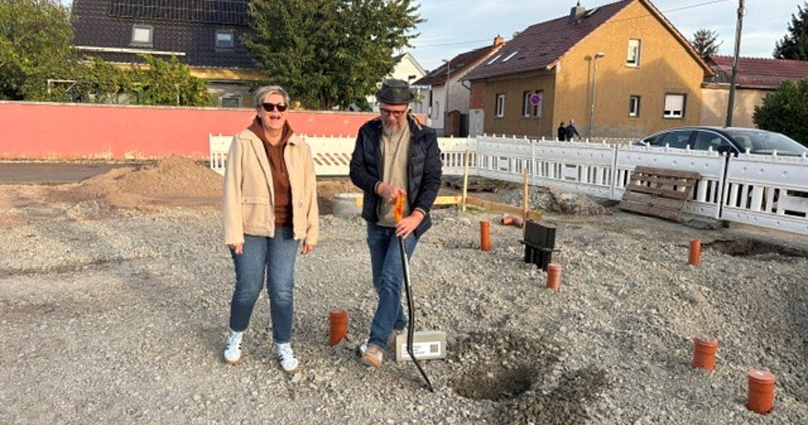 Das Bauherrenpaar im Einsatz