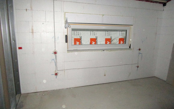 Ausgeführte Elektrorohinstallation.