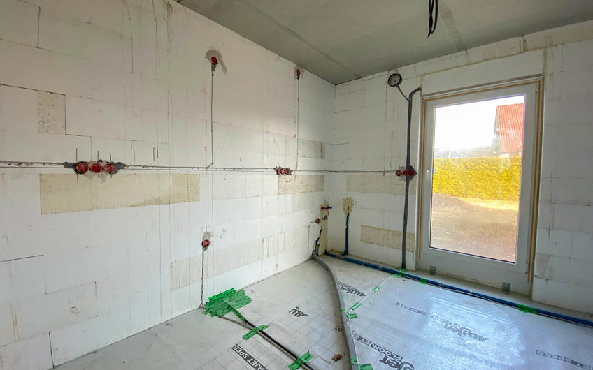 Elektroanschlüsse in Küche des Kern-Haus Pult in Halle Wörmlitz