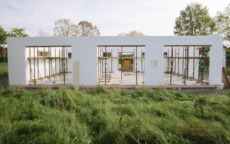 Fertiggestelltes Erdgeschoss.