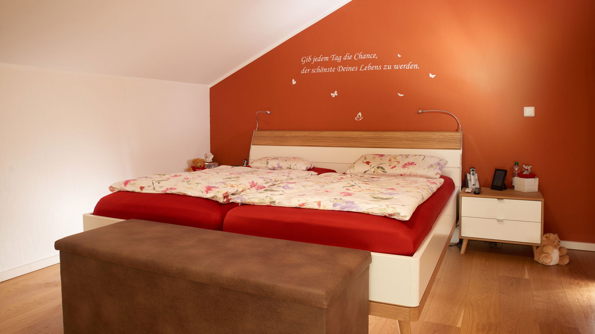 Homestory Architektenhaus Akzent Schlafzimmer