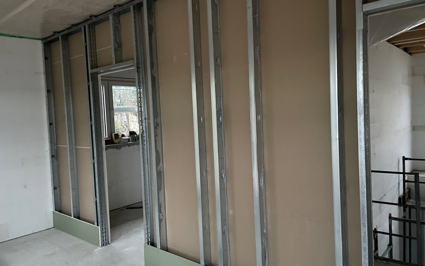 Baufortschritt Trockenbau