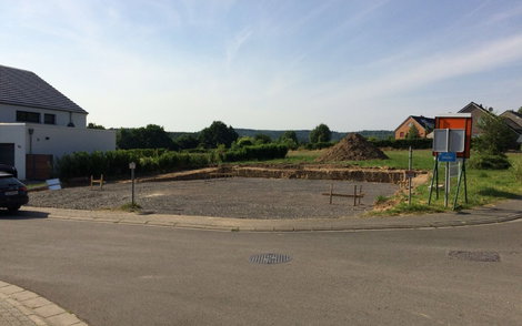 Platzierung Haus mit Zäunen in Belgien