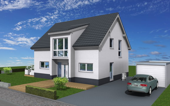 Ein Zwerchhaus mit eigener Dachform- das individuelle Kern-Haus Anto.
