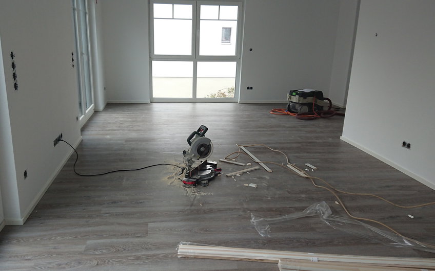 Linoleumboden im frei geplanten Einfamilienhaus von Kern-Haus in Bad Dürkheim