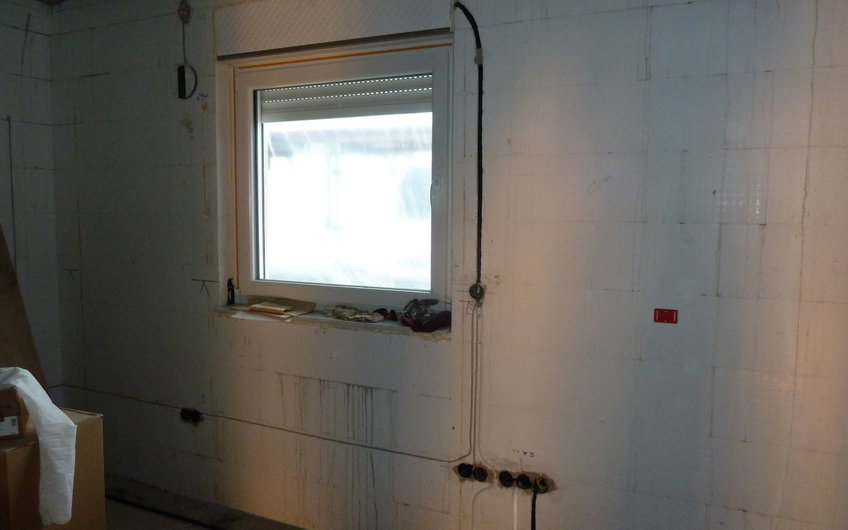 Die Rohinstallation wird ausgeführt.