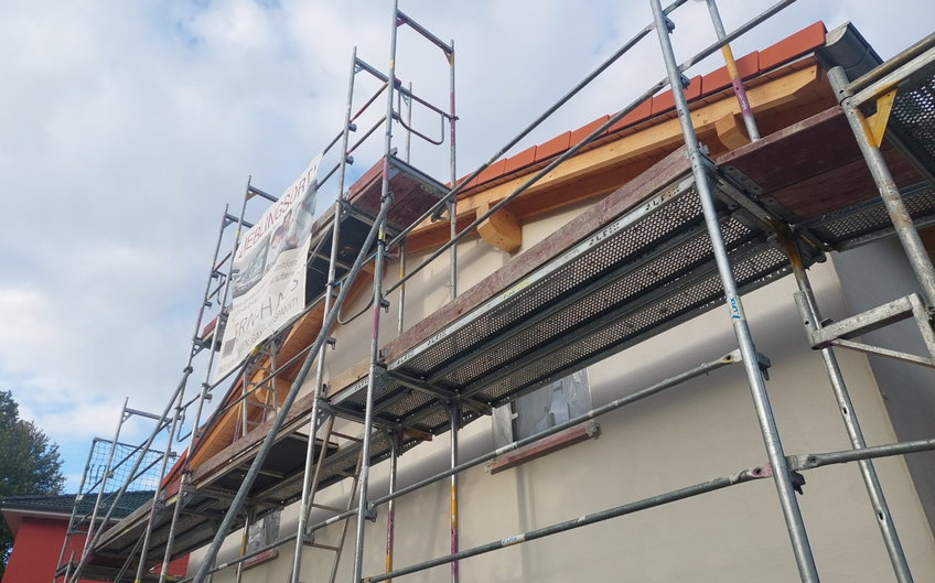 Aktuell laufen die Gewerke im Innenausbau