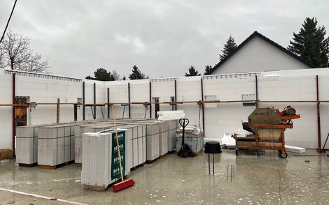 Rohbau Wände EG innen