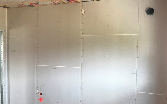 Trockenbauwände in der individuell geplanten Kern-Haus-Stadtvilla Mateo in Sasbach
