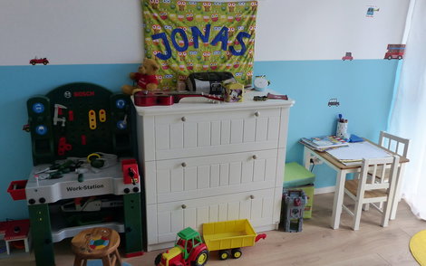 Kinderzimmer im Dachgeschoss des Kern-Hauses in Linkenheim-Hochstetten