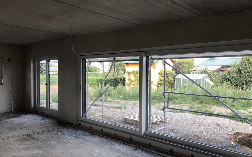 Panoramafenster in einem Kern-Haus Signus