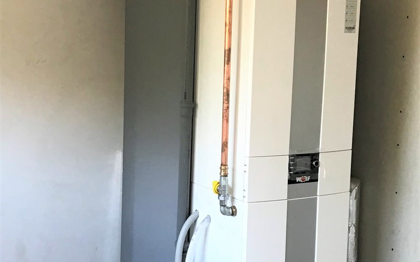 Die Heizungsanlage wurde aufgestellt.
