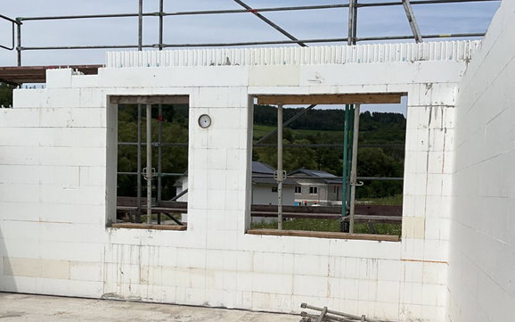 Rohbau im Obergeschoss in Obermoschel