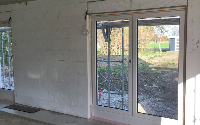 Einbau Fenstertür