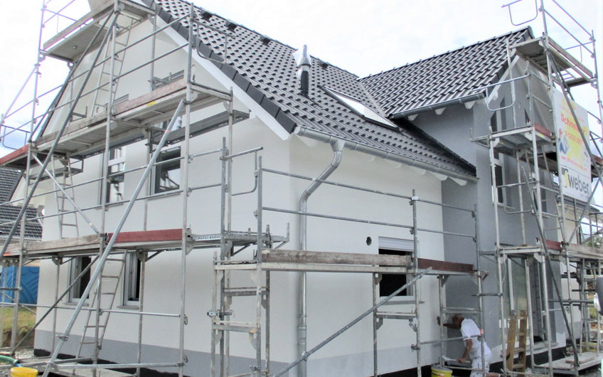 Die Außenansicht des Hauses.