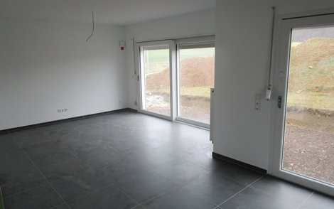 Das Wohnzimmer ist gestrichen.