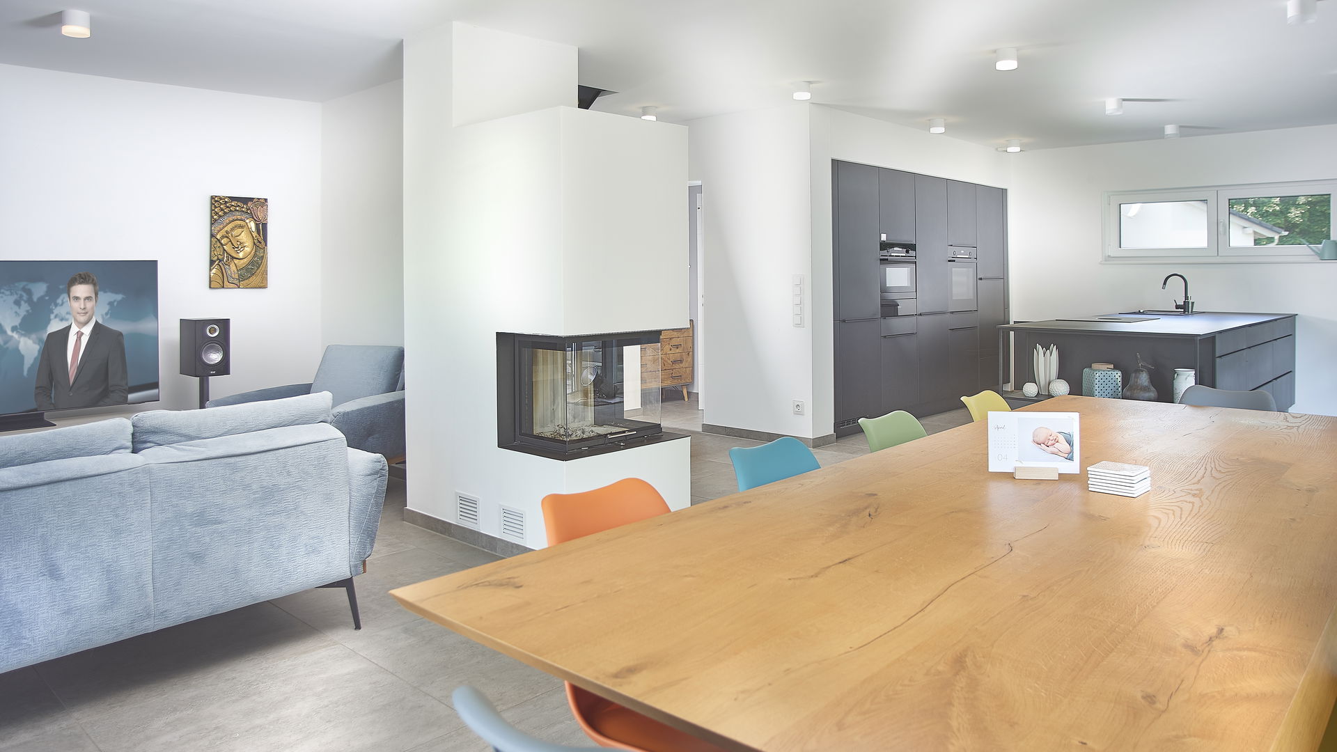Wohn- und Esszimmer in Fischbach