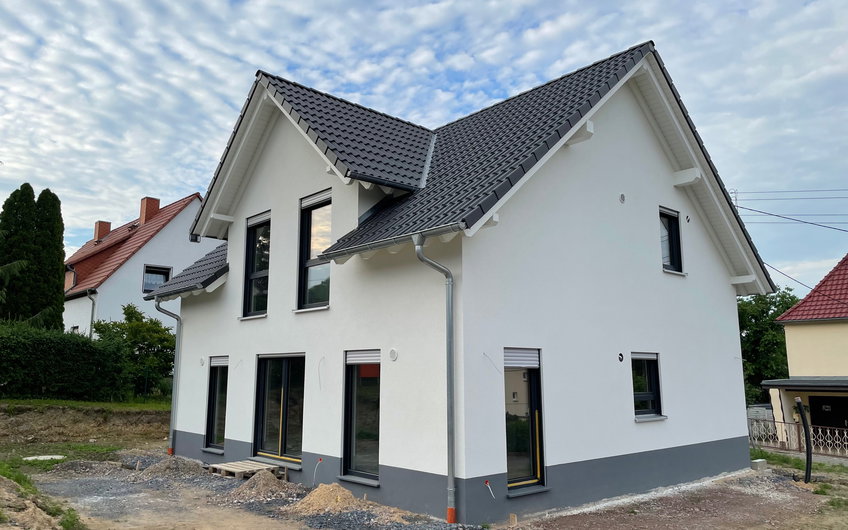 Aussenfassade ist fertig