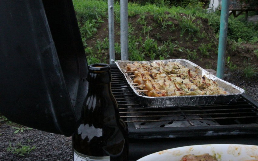 Gegrilltes beim Rohbaufest in Einselthum