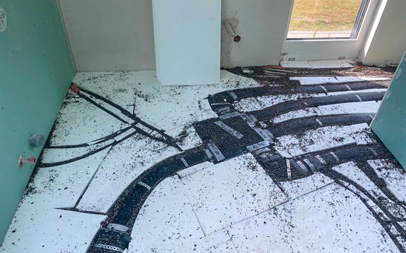 Zentrale lüftung auf Boden des Kern-Haus Trend in eilenburg