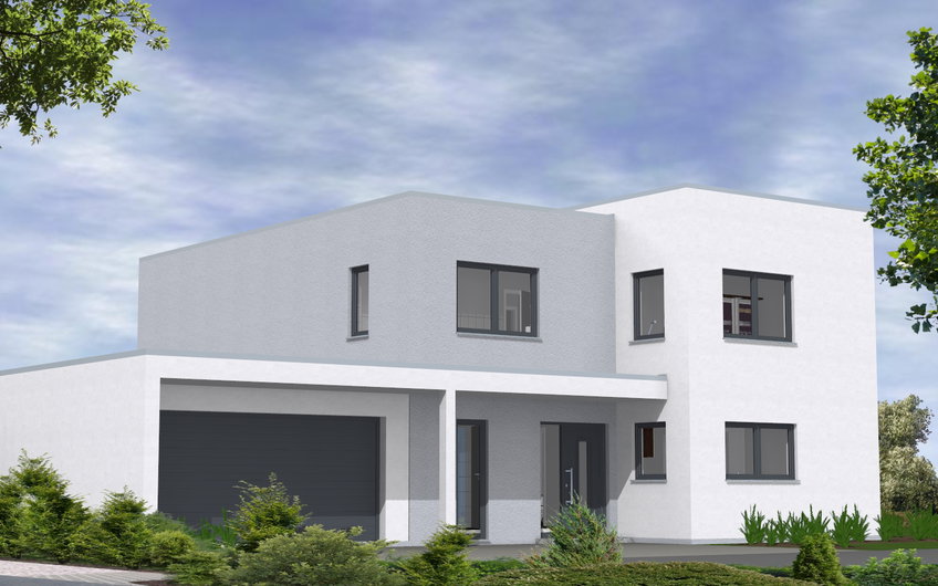 Eingang des individuell angepassten Hauses