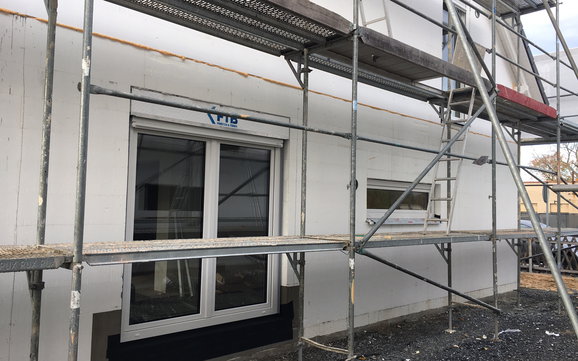 Einbau der Fenster