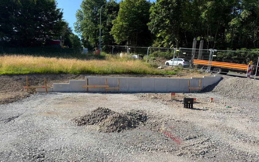 Vorbereitung Baustelle in Ennepetal