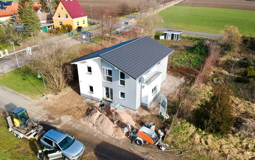 Kern-Haus Vero aus der Vogelperspektive