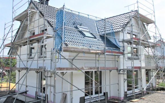 fertige Dachdeckung
