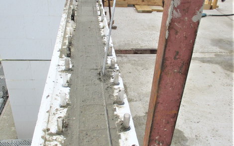Betonieren der Außenwände