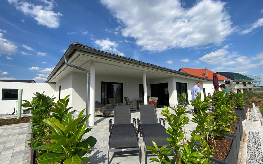 Hausübergabe Gartenansicht