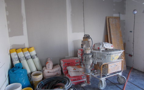 Verputzmaterial im Kern-Haus Signum in Einselthum