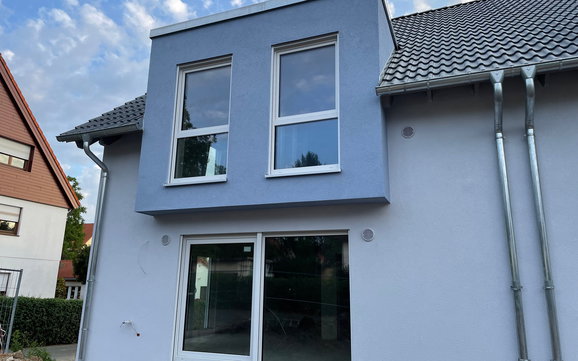 Fertigstellung Außenputz